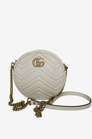 Gucci Marmont Round Mini Shoulder Bag - Designer Handbags at The Find Luxury Resale - Vancouver, Canada