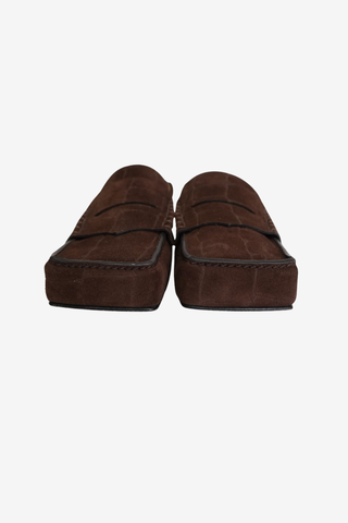 Jacquemus Suede Square Toe Loafer sz 38