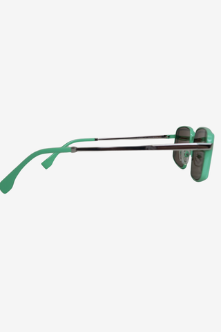 Fendi Green Metal Frame Sunglasses - Designer sunglasses at The Find Luxury Resale - Vancouver, Canada