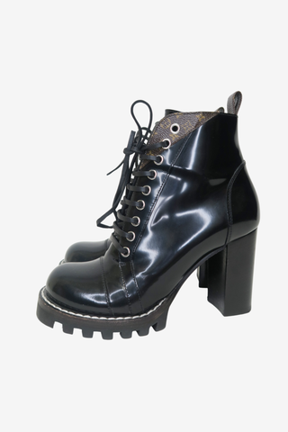 Louis Vuitton Monogram Star Trail Ankle Boot Sz 37.5 - Designer Boots at The Find Luxury Resale - Vancouver, Canada