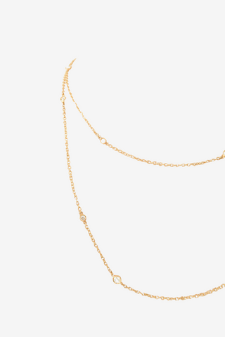 Tiffany & Co 18K Diamonds by the Yard Sprinkle Necklace - Designer Necklace at The Find Luxury Resale - Vancouver, Canada