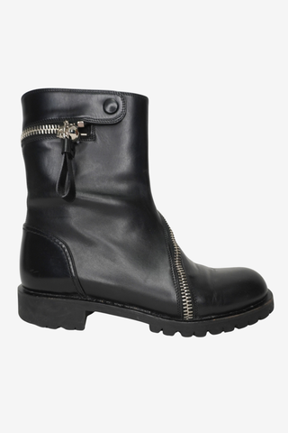 Alexander McQueen Leather Boots sz 38 - Designer boots at The Find Luxury Resale - Vancouver, Canada