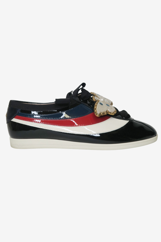 Gucci Logo Sneakers Sz 36.5 - Designer sneakers at The Find Luxury Resale - Vancouver, Canada