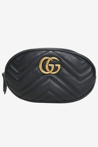 Gucci Marmont Black Waist Bag - Designer handbag at The Find Luxury Resale - Vancouver, Canada