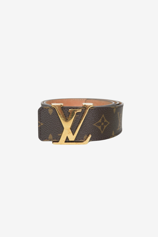 Louis Vuitton Brown Monogram LV Pyramid 40MM Belt - Designer belt at The Find Luxury Resale - Vancouver, Canada