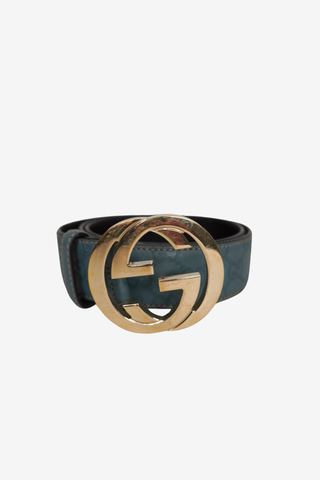 Gucci Blue Belt sz 90 - Designer belt at The Find Luxury Resale - Vancouver, Canada
