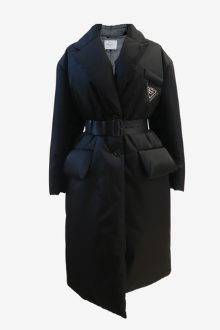 Prada Long Puffer Jacket Sz 38 - Designer Jackets at The Find Luxury Resale - Vancouver, Canada