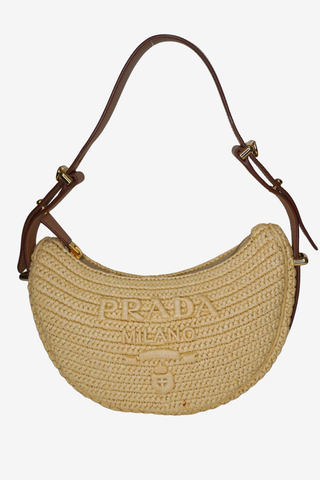 Prada Arque Crochet Shoulder Bag - Designer handbag at The Find Luxury Resale - Vancouver, Canada