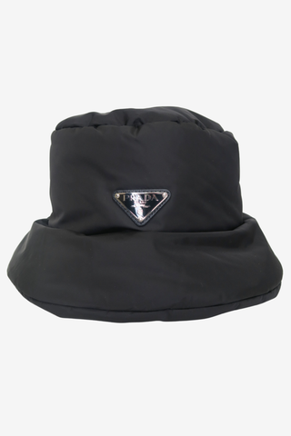 Prada Nylon Puffer Bucket Hat Sz M - Designer Hats at The Find Luxury Resale - Vancouver, Canada