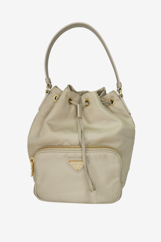 Prada Tessuto Nylon Bucket Bag - Designer Handbags at The Find Luxury Resale - Vancouver, Canada