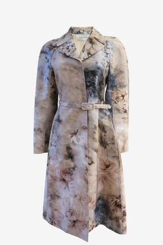 Valentino Printed Coat Sz 4 - Designer Jackets at The Find Luxury Resale - Vancouver, Canada