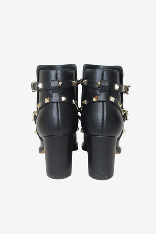 Valentino Rockstud Leather Ankle Boots Sz 38 - Designer shoes at The Find Luxury Resale - Vancouver, Canada