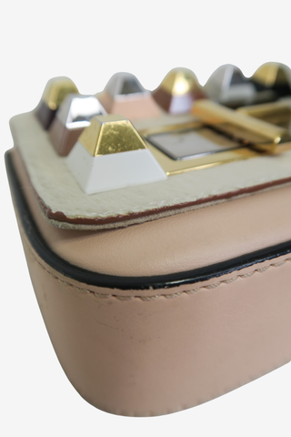 Fendi Pink Leather/Fur Crossbody Bag - Designer Handbags at The Find Luxury Resale - Vancouver, Canada