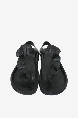 Isabel Marant Black Leather Sandals sz 39 - Designer sandals at The Find Luxury Resale - Vancouver, Canada