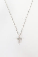 Tiffany & Co. Tiffany Small Diamond Metro Cross Necklace