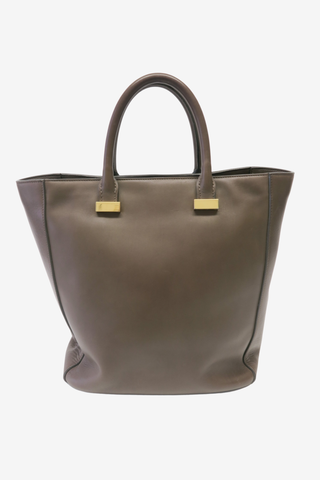 The Row Leather Tall Day Luxe Tote - Designer Handbags at The Find Luxury Resale - Vancouver, Canada