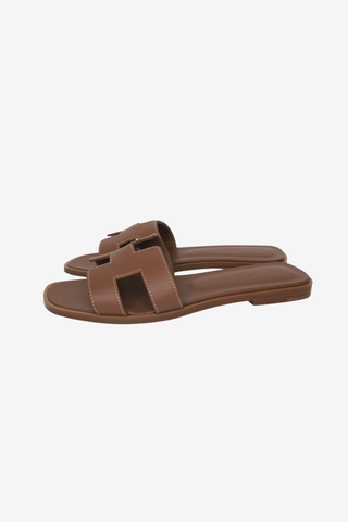 Hermes Oran Sandals Sz 36.5 - Designer sandals at The Find Luxury Resale - Vancouver, Canada