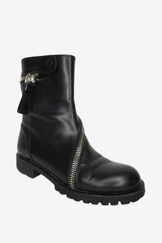 Alexander McQueen Leather Boots sz 38 - Designer boots at The Find Luxury Resale - Vancouver, Canada