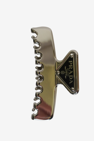Prada Chrome Hair Clip - Designer Accessories at The Find Luxury Resale - Vancouver, Canada