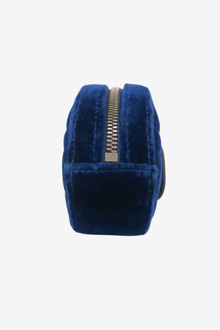 Gucci Blue Velvet Marmont Belt Bag