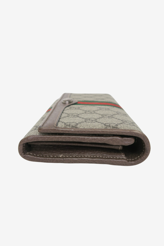 Gucci GG Supreme Ophidia Wallet w. Chain - Designer Handbags at The Find Luxury Resale - Vancouver, Canada