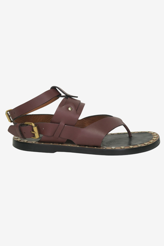 Isabel Marant Brown Leather Sandals sz 39 - Designer heels at The Find Luxury Resale - Vancouver, Canada