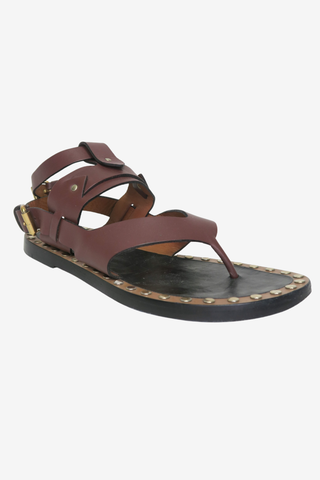 Isabel Marant Brown Leather Sandals sz 39 - Designer heels at The Find Luxury Resale - Vancouver, Canada