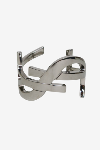Saint Laurent Monogram Cassandre Cuff Bracelet - Designer Accessories at The Find Luxury Resale - Vancouver, Canada