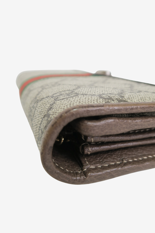 Gucci GG Supreme Ophidia Wallet w. Chain - Designer Handbags at The Find Luxury Resale - Vancouver, Canada