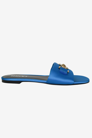 Versace Blue Satin Sandals sz 38