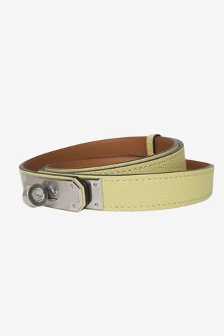 Hermès 18 mm Epsom Leather Kelly Belt - Designer belt at The Find Luxury Resale - Vancouver, Canada