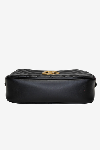 Gucci GG Marmont Medium Camera Bag Black - Designer Handbags at The Find Luxury Resale - Vancouver, Canada