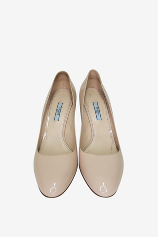 Prada Nude Patent Pump sz 39.5 - Designer pumps at The Find Luxury Resale - Vancouver, Canada