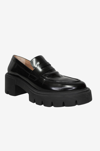 Stuart Weitzman Black Loafers sz 9.5 - Designer Loafer at The Find Luxury Resale - Vancouver, Canada