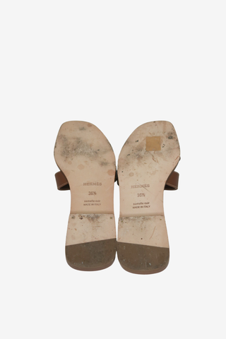 Hermes Oran Sandals Sz 36.5 - Designer sandals at The Find Luxury Resale - Vancouver, Canada