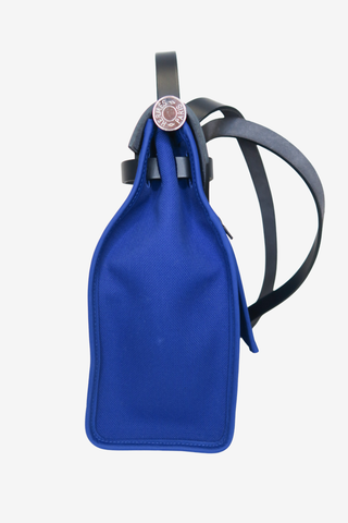 Hermès Blue Toile Herbag Zip 31 - Designer handbag at The Find Luxury Resale - Vancouver, Canada
