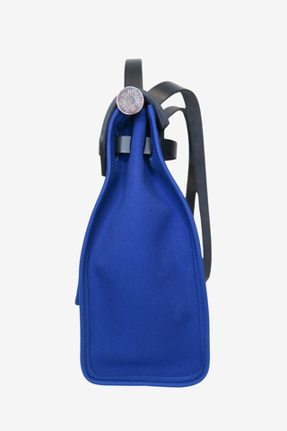 Hermès Blue Toile Herbag Zip 31 - Designer handbag at The Find Luxury Resale - Vancouver, Canada