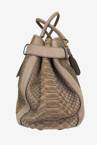 Gucci Double G Python Tote - Designer Handbags at The Find Luxury Resale - Vancouver, Canada