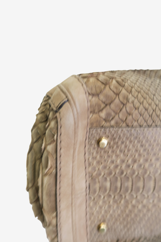 Gucci Double G Python Tote - Designer Handbags at The Find Luxury Resale - Vancouver, Canada