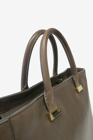 The Row Leather Tall Day Luxe Tote - Designer Handbags at The Find Luxury Resale - Vancouver, Canada