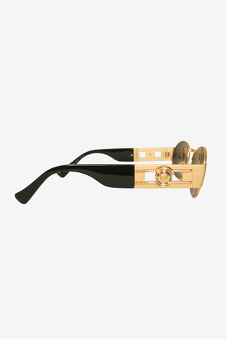 Versace Medusa Insignia Round Sunglasses - Designer Sunglasses at The Find Luxury Resale - Vancouver, Canada