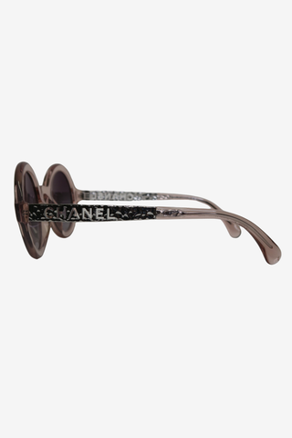 Chanel Pink Round Sunglasses - Designer sunglasses at The Find Luxury Resale - Vancouver, Canada