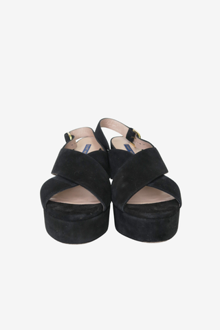 Stuart Weitzman Suede Sandals sz 7.5 - Designer sandals at The Find Luxury Resale - Vancouver, Canada