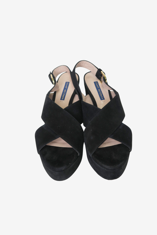 Stuart Weitzman Suede Sandals sz 7.5 - Designer sandals at The Find Luxury Resale - Vancouver, Canada