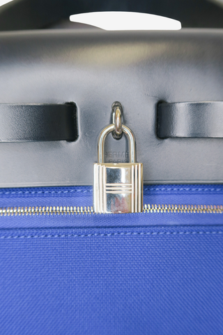 Hermès Blue Toile Herbag Zip 31 - Designer handbag at The Find Luxury Resale - Vancouver, Canada