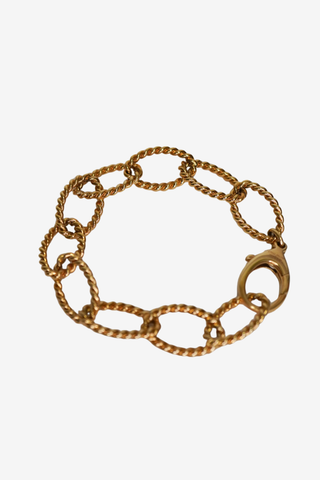 Tiffany & Co. Yellow Gold Oval Twist Link Bracelet
