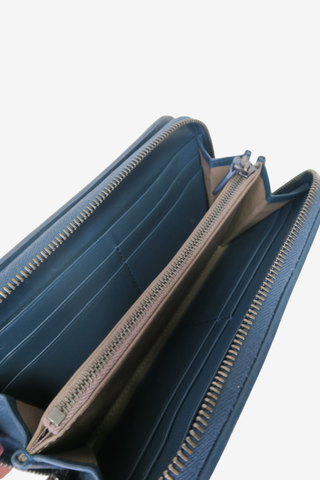 Bottega Veneta Blue Wallet - Designer at The Find Luxury Resale - Vancouver, Canada