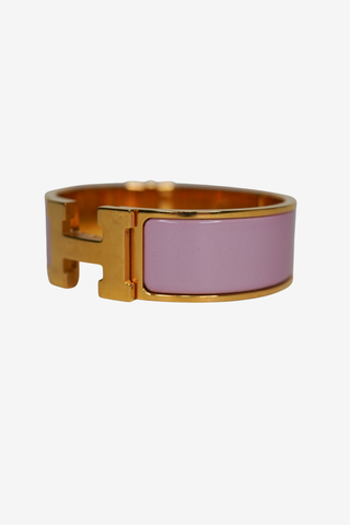 Hermes Clic Clac Bracelet Pink - Designer Bracelet at The Find Luxury Resale - Vancouver, Canada