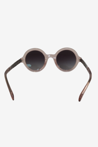 Chanel Pink Round Sunglasses - Designer sunglasses at The Find Luxury Resale - Vancouver, Canada