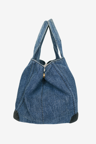 Prada Blue Denim Gardener's Bag - Designer handbag at The Find Luxury Resale - Vancouver, Canada
